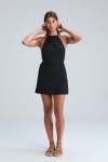 Hailee Halter MINI Dress - M-l Taupe