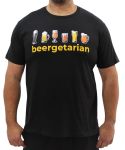 Mens Printed Beergetarian Tee - 10XL Black