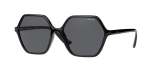 Vogue Hexagon Frame Sunglasses For Women In Black - Black
