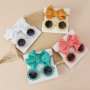 2PCS Girls Teen Cute Flower Decor Frame Fashion Glasses Headband Set Hair Decorative Accessories For Traveling Party Gift Outdoor Activities