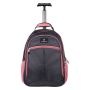 Volkano Orthopaedic Series Trolley Backpack - Dark Grey/pink