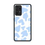 Custom Printed Tpu Cases - Samsung Galaxy A52 Samsung Galaxy A52 5G Samsung Galaxy A52S 5G & 39 Blue Cow Print& 39 By