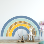 Giant Rainbow Wall Sticker - Blue