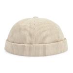 Cream Corduroy Docker Hat