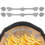Air Fryer Magnets For Parchment Paper Secure Air Fryer Liners Prevent Reusable Scratch-resistant Silicone-coated Magnet Secure A