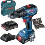 Bosch Gsb 18V-50 + 43 Pcs Ac Set + Carrying Case Impact Drill - 0615990M8K