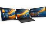 Keyto TR14B 14" Portable Dual Screen Laptop Monitor Extender Triple Screen Workstation – New