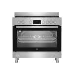 90CM Range Gas Cooker Silver