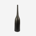 Tall Bottle Neck Vase - Black - Medium