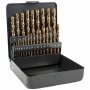 Alpen Hss Cobalt Drill Bit Set 25 Piece 1-13MM X 0.5 3- Sided In Metal Case