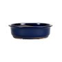 Japanese Ruri Glazed Oval Container - Medium 265 L X 220 W X 85MM H