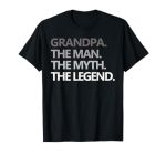 Grandpa The Man The Myth The Legend Men Gift Father's Day T-Shirt