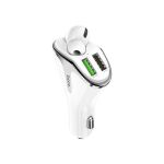 Hoco E47 Pro Car Charger With Wireless Headset