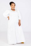 Dawn Cotton Maxi Long Dress Cream
