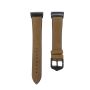 Fitbit Charge 3 Replacement Silicone With Leather Top Strap Band - Light Brown