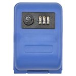 Key Box With 3 Combination Lock Steel Blue Large