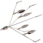 Awnsimfreien Fishing Lures Bass Alabama Umbrella Rig Bait 5 Arms Ultralight Artificial Tripod For Fish 4 Willow Leaf Alabama Umb