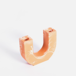 Candlestick Holder - Terracotta Marble
