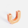 Candlestick Holder - Terracotta Marble