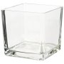 Cube Glass Clear 10X10X10CM