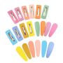 20-PIECE Soft Touch Matte Hair Clips Set - Multicolor