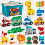 Mimax Classic Big Bricks Building Blocks Set 180 Pcs Toy Building Sets For All Major Brands Interactive Building Toy With Storag