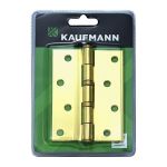Butt Hinge Ball Bearing 100MM Brass Plated Pair