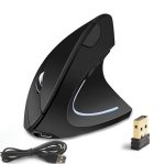 Ergonomic Rechargeable 2.4GHZ Wireless Comfort Vertical Optical Mouse - Gc