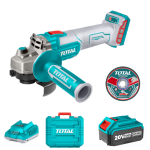 Total Tools Total Cordless Angle Grinder 20V 115MM With Carry Case Kit