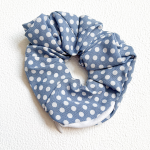 Spotted Scrunchies - Light Blue
