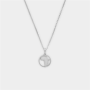 Icom Stainless Steel Africa Circle Pendant