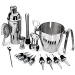 16 Piece Stainless Steel Cocktail Shaker Bar Set - 16BTTZ