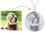 N784 - 925 Sterling Silver Personalized Photo Picture Necklace