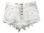 - High-waist Distressed Ladies White Shorts