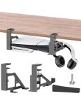 PS5 Under Desk Mount No Drill Invisible PS5 Horizontal Stand For PS5 SLIM PRO Console Metal Desk Holder With Headphone Hanger Fo
