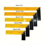 Metal Carpentry Squares L-shaped Frame Right Angle Ruler Durable Steel Square Tool For Woodworking And Framing