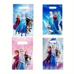 Frozen Party Bags - 10 Pcs Authorized With Elsa And Anna Perfect For Birthdays Or Parties - Ume Brand Pe Material Contemporary S
