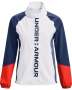 Women's Ua Rush Woven Colorblock Full-zip - White / Sm