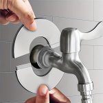 2PCS Stainless Steel Faucet Decorative Covers 201 Stainless Material Pipe Hole Wall Covers Concealing Flaws For Coal Gas Water H