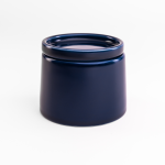 - Flat Stackable Sugar Pot Choose From 4 Colours - Cobalt Blue