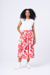 Midi Skirt - 40 Red