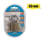Padlock Zenith Brass 63MM Carded