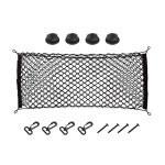 Car Rear Cargo Net Adjustable Elastic Storage Organizer Net Trunk Cargo Storage Net Universal Fit For Car Vehicle Suv 35.4"X15.8
