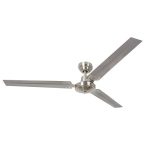 Industrial Ceiling Fan 3 Blades S chrome Motor Power 60W