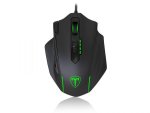 T-dagger Major 8000DPI 10 BUTTON|180CM Cable|ergo-design|rgb Backlit Gaming Mouse Black green