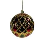 Red green Shiny Shatterproof Bauble 10CM