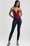 Sissy Boy Womens Dakota Mid Waist Skinny Jeans In Dark Vinatge - Dark Vinatge 14