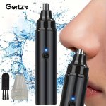 Gertzy Ear And Nose Hair Trimmer For Men Rechargeable - USB Electric Nose Hair Trimmer For Women - Painless Eyebrow Facial Hair
