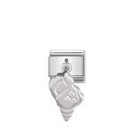 Composable Classic Link Shell Pendant In Silver