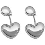 Hypoallergenic Heart Stud Women Earring-lightweight Cute Earrings - Silver